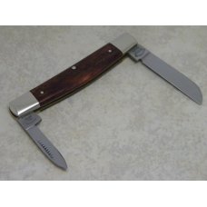 Fight'n Rooster Germany Smooth Brown Bone 2 Blade Half Congress Knife
