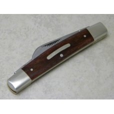 Fight'n Rooster Germany Smooth Brown Bone 2 Blade Half Congress Knife