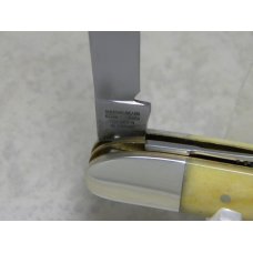 Bulldog Brand Solingen Germany "Pit Bulls Trade Mark" Yellow Bone Congress Knife c.2004 Bulldog Brand Solingen Germany "Pit Bulls Trade Mark" Yellow Bone Congress Knife c.2004