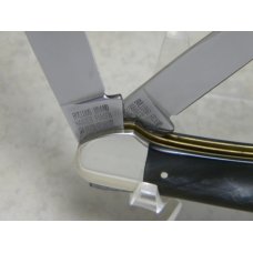 Bulldog Brand Solingen Germany Genuine Buffalo Horn "Bulldog Brand Etch" Copperhead Knife