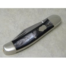Bulldog Brand Solingen Germany Genuine Buffalo Horn "Bulldog Brand Etch" Copperhead Knife