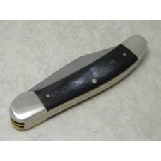 Bulldog Brand Solingen Germany Genuine Buffalo Horn "Bulldog Brand Etch" Copperhead Knife