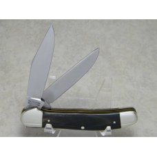 Bulldog Brand Solingen Germany Buffalo Horn "Pit Bulls Trade Mark Etch" Copperhead Knife c.2004 Bulldog Brand Solingen Germany Buffalo Horn "Pit Bulls Trade Mark Etch" Copperhead Knife c.2004