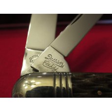 Queen Classics Antique Green Peachseed Jig Bone Handle Large Jack #29 Queen Classics Antique Green Peachseed Jig Bone Handle Large Jack #29