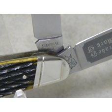 Bulldog Brand Solingen Germany Green Bone "Pit Bulls Trade Mark Etch" Large Congress Knife Bulldog Brand Solingen Germany Green Bone "Pit Bulls Trade Mark Etch" Large Congress Knife