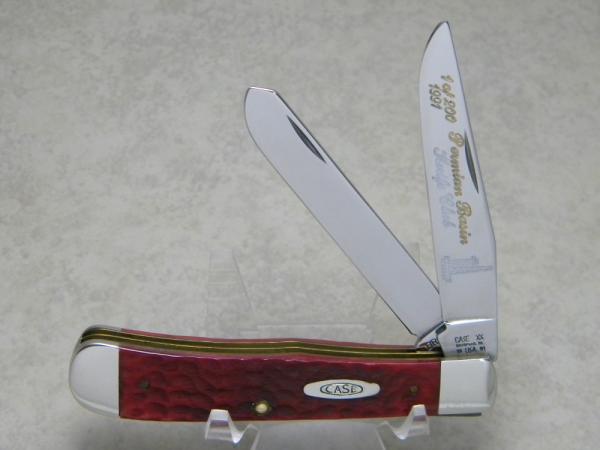 Case XX Bradford PA USA 1991 Dark Red Bone DR6254 SS Trapper Knife - Permian Basin Knife Club Case XX Bradford PA USA 1991 Dark Red Bone DR6254 SS Trapper Knife - Permian Basin Knife Club