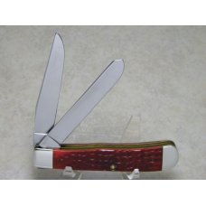 Case XX Bradford PA USA 1991 Dark Red Bone DR6254 SS Trapper Knife - Permian Basin Knife Club Case XX Bradford PA USA 1991 Dark Red Bone DR6254 SS Trapper Knife - Permian Basin Knife Club