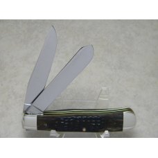 Case XX USA 9 Dot (1981) Bone 6254 Trapper Knife - Yellow Banks Cutlery Club 1981 Charter Member