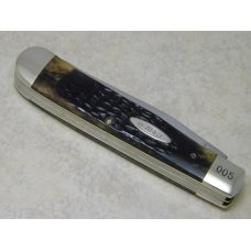 Case XX USA 9 Dot (1981) Bone 6254 Trapper Knife - Yellow Banks Cutlery Club 1981 Charter Member