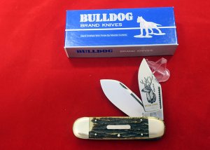 Bulldog Brand Toenail Trapper 4 1/4" Genuine Second Cut Stag 1 of 20 Rare Mule Deer MIB