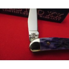 Case XX Limited Edition UlT, Violet Bone Handles Tiny Texas Toothpick Pattern 610096 SS Case XX Limited Edition UlT, Violet Bone Handles Tiny Texas Toothpick Pattern 610096 SS