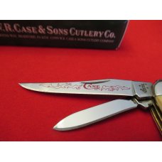 Case XX Stag Handle 2 Blade Tiny Texas Toothpick Red Letter Pattern # 520096 SS Case XX Stag Handle 2 Blade Tiny Texas Toothpick Red Letter Pattern # 520096 SS