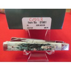 Case XX CCC Allegheny Green Bone Handle Doctors Knife Pattern # 6285 ACK SS Case XX CCC Allegheny Green Bone Handle Doctors Knife Pattern # 6285 ACK SS