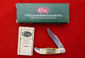 2000 Case XX Y2K Stag Handle Tiny Folding Hunter Pattern  THV51165 SSM NIB