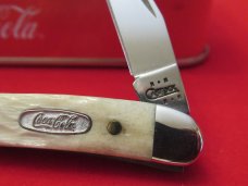 Case XX Coca- Cola Tiny Texas Toothpick Natural Bone Handles Pattern # 610096 SS Case XX Coca- Cola Tiny Texas Toothpick Natural Bone Handles Pattern # 610096 SS