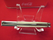 Case XX Coca- Cola Tiny Texas Toothpick Natural Bone Handles Pattern # 610096 SS Case XX Coca- Cola Tiny Texas Toothpick Natural Bone Handles Pattern # 610096 SS