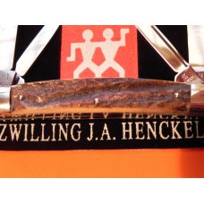 Vintage J A Henckels Premium Stag 4 Blade Congress w Rectangle Shield Pocket Knife -MDL# 923 Vintage J A Henckels Premium Stag 4 Blade Congress w Rectangle Shield Pocket Knife -MDL# 923
