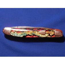 2006 Hand Made Bulldog Brand Muskrat with Vibrant/Colorful Clear Christmas Tree Handles - NOS / NM 2006 Hand Made Bulldog Brand Muskrat with Vibrant/Colorful Clear Christmas Tree Handles - NOS / NM