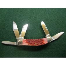 CASE XX USA T.B. 6539 CRANBERRY BONE TONY BOSE 5 BLADE SOWBELLY KNIFE TB6539 SS 2002 CASE XX USA T.B. 6539 CRANBERRY BONE TONY BOSE 5 BLADE SOWBELLY KNIFE TB6539 SS 2002
