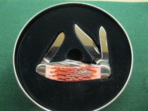 CASE XX USA T.B. 6539 CRANBERRY BONE TONY BOSE 5 BLADE SOWBELLY KNIFE TB6539 SS 2002