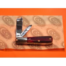 1965-69 Case xx One Arm Razor Barlow MDL 62009R Pocket Knife w/ Gorgeous Red Saw cut Bone Handles 1965-69 Case xx One Arm Razor Barlow MDL 62009R Pocket Knife w/ Gorgeous Red Saw cut Bone Handles