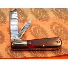 1965-69 Case xx One Arm Razor Barlow MDL 62009R Pocket Knife w/ Gorgeous Red Saw cut Bone Handles 1965-69 Case xx One Arm Razor Barlow MDL 62009R Pocket Knife w/ Gorgeous Red Saw cut Bone Handles