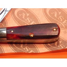 1965-69 Case xx One Arm Razor Barlow MDL 62009R Pocket Knife w/ Gorgeous Red Saw cut Bone Handles 1965-69 Case xx One Arm Razor Barlow MDL 62009R Pocket Knife w/ Gorgeous Red Saw cut Bone Handles
