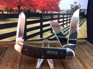 Case Tony Bose Sowbelly Stockman Ebony Wood Shot Show Special