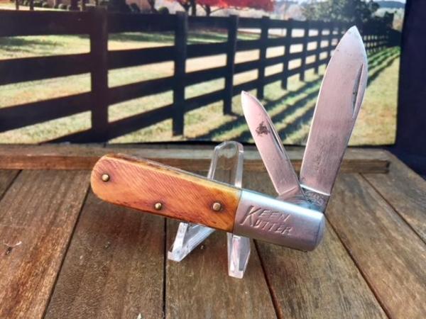 Keen Kutter Sawcut Brown Bone Barlow, Model 829,  Tang stamp 1939 and later.