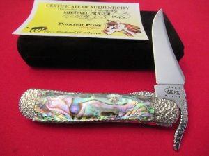 Case XX Russlock  Proto Painted Pony Abalone Handle  Custom File Work