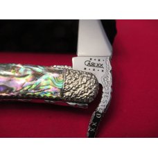 Case XX Russlock Proto Painted Pony Abalone Handle Custom File Work Case XX Russlock Proto Painted Pony Abalone Handle Custom File Work
