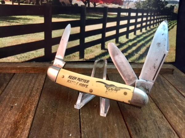 Keen Kutter Kattle Knife Model 834 Celluloid Handles