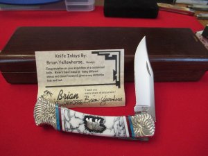 Buck 110 Custom By Brian Yellowhorse  Bear 
