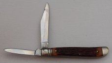 Camillus with Jigged Brown Synthetic Covers In Excellent Condition (834) Camillus with Jigged Brown Synthetic Covers In Excellent Condition (834)