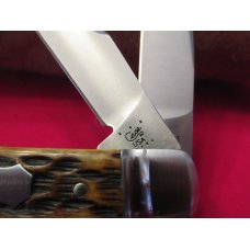 20013 Case XX Toney Bose Peach Seed Jigged Antique Bone Wharncliffe Trapper Pattern TB622013 154-CM 20013 Case XX Toney Bose Peach Seed Jigged Antique Bone Wharncliffe Trapper Pattern TB622013 154-CM