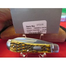 20013 Case XX Toney Bose Peach Seed Jigged Antique Bone Wharncliffe Trapper Pattern TB622013 154-CM 20013 Case XX Toney Bose Peach Seed Jigged Antique Bone Wharncliffe Trapper Pattern TB622013 154-CM