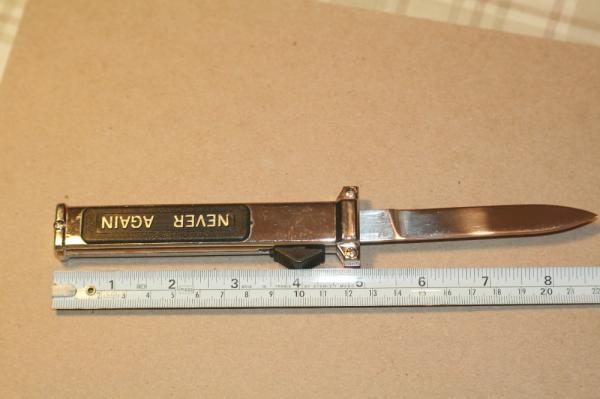 EDGECO, IN AND OUT SIDE SWITCH MARKED "NEVER AGAIN" EDGECO, IN AND OUT SIDE SWITCH MARKED "NEVER AGAIN"