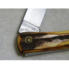 Case XX USA 1976 Stag 5137SS Kentucky Bicentennial Sodbuster Knife - In Box Case XX USA 1976 Stag 5137SS Kentucky Bicentennial Sodbuster Knife - In Box
