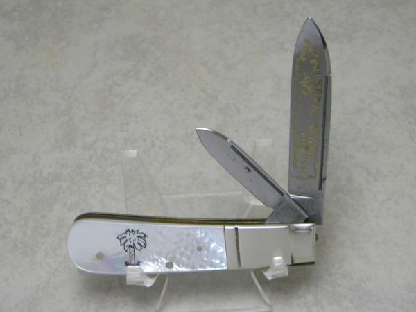 Fight'n Rooster Germany Pearl Palmetto Cutlery Club 1981 Barlow Knife 1 of 200 Fight'n Rooster Germany Pearl Palmetto Cutlery Club 1981 Barlow Knife 1 of 200