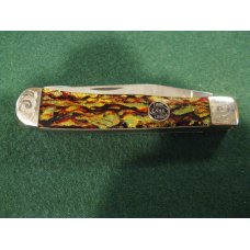 CASE XX CT254 SS KNIFE Christmas Tree 1989 Scrolled Trapper # 487 CASE XX CT254 SS KNIFE Christmas Tree 1989 Scrolled Trapper # 487