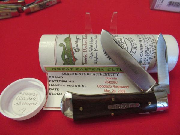 Great Eastern Tidioute Cutlery Cocobolo Rosewood Pattern # 734209J