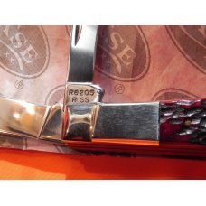 1985 Case xx USA (5 Dot) Barlow MDL# R-6205 R SS Pocket Knife w/Beautiful Red Bone Handles -NOS/NM