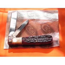 1985 Case xx USA (5 Dot) Barlow MDL# R-6205 R SS Pocket Knife w/Beautiful Red Bone Handles -NOS/NM