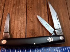 Keen Kutter Black Beauty 3 Blade Bare End Stockman Tang Stamp Dates back to 1939 Keen Kutter Black Beauty 3 Blade Bare End Stockman Tang Stamp Dates back to 1939