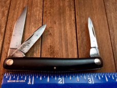 Keen Kutter Black Beauty 3 Blade Bare End Stockman Tang Stamp Dates back to 1939 Keen Kutter Black Beauty 3 Blade Bare End Stockman Tang Stamp Dates back to 1939