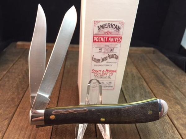 Schatt and Morgan Brown Maple 2 Blade Utility Knife Schatt and Morgan Brown Maple 2 Blade Utility Knife