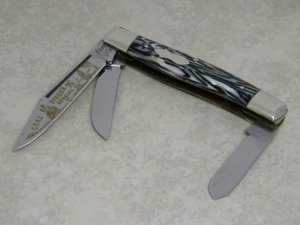 Fight'n Rooster Germany Celebrated Pearl & Black 1983 Coal Digger Special Stockman Knife