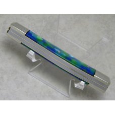 Fight'n Rooster Germany Celebrated Blue & Chartreuse Cracked Pearl 1992 Stockman Knife