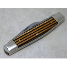 Fight'n Rooster Germany Celebrated Bronze & Black Stripe 1986 Double Trouble Stockman Knife
