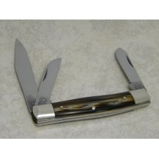 Fight'n Rooster Germany Celebrated Silver Gold Black "Fight'n Rooster" Etch Stockman Knife Fight'n Rooster Germany Celebrated Silver Gold Black "Fight'n Rooster" Etch Stockman Knife